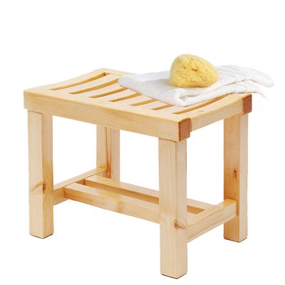 WL-ZZZ Square Shower Seat,Bench Wooden Bath Stool for Indoor or Outdoor Waterproof Bathroom Stool for Elderly | Non-Slip Spa Bathing Chair Change Shoes Stool (Size : 4227.533.5 cm)