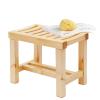 WL-ZZZ Square Shower Seat,Bench Wooden Bath Stool for Indoor or Outdoor Waterproof Bathroom Stool for Elderly | Non-Slip Spa Bathing Chair Change Shoes Stool (Size : 4227.533.5 cm) view 1