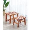 WL-ZZZ Wood Waterproof Shower/Bath Stools Shower Seat Bench | Elderly/Disabled Bathroom 2 Tiers Stool for Shower Anti-Slip Multi Purpose Step Stool Spa Bathing Chair (Size : 41.527.533.5 cm) view 2