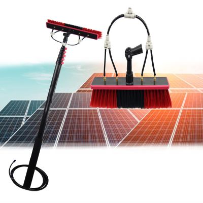 DDHVVOH Photovoltaic Solar Panels and Window Cleaning Pole,Window Cleaner Kit,Water/Hose Fed Pole,Window Cleaning Brush Equipment,5.4M/18FT