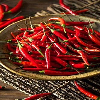 80 Thai Red Chili S.eeds Piri Piri Pure Vry Hot Pepper Ot Chi Thien