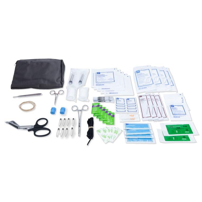 Advanced Trauma First Aid Wound Care Kit, 75 Pieces