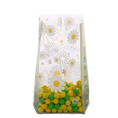 Daisies And Butterflies Cello Party Bags - 7.5x3.5x2in. (100)