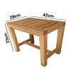 WL-ZZZ Wooden Bathing Seat Bench | Bathroom Waterproof Bathing Stool for Elderly Disabled Non-Slip Shower Stool Bath Chair Adults Change Shoes Stool,422833 Cm view 2