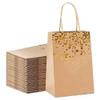 YAYA2021-SHOP Sturdy Storage Box 10pcs Kraft Paper Bags Snowman Bags with Handle Cookie Packaging Bags Wedding Party Favor Boxes for Christmas, Halloween, Graduations, Weddings view 1