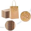 YAYA2021-SHOP Sturdy Storage Box 10pcs Kraft Paper Bags Snowman Bags with Handle Cookie Packaging Bags Wedding Party Favor Boxes for Christmas, Halloween, Graduations, Weddings view 3