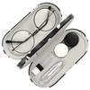 MoKo Double Eyeglass Case, Contact Lens Case with Mirror Tweezers Remover, 2 in 1 Double Sided Portable Contact Lens Box Holder Container Soak Storage Kit Sunglasses Pouch for Men & Women view 1