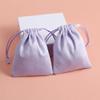 YAYA2021-SHOP Sturdy Storage Box 50pcs Jewelry Pouch Purple Small Business Packaging Flannel Velvet Drawstring Ring Earrings Gift Bags can Personalized for Christmas, Halloween, Graduations, Weddings view 2