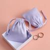 YAYA2021-SHOP Sturdy Storage Box 50pcs Jewelry Pouch Purple Small Business Packaging Flannel Velvet Drawstring Ring Earrings Gift Bags can Personalized for Christmas, Halloween, Graduations, Weddings view 4