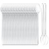 Long Handle Spoon 200 Pcs Clear Plastic Ice Cream Spoons 7.08 Inch Heavy Duty Sundae Spoons for Ice Cream Floats, Milkshakes, Tea, Stirring Cocktails and Tall Beverages view 1