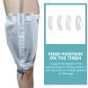 Healifty 4Pcs Fabric Leg Bag Strap Urine Drainage Support Strap Fabric Catheter Sleeves Holder Urinary Catheter Holder for Elder view 2