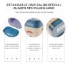 Beaupretty Razor Blade Recycling Box 2.95X2.95X4.13In Safety Razor Disposal Container for Barbershop and Home Use with Secure Blade Storage and Convenient Opening view 2