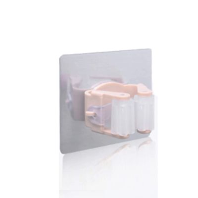 5Pcs Self Adhesive Broom Holder Wall Mounted Mop Organizer Garden Tool No Drilling Sweeping Heavy Duty Hooks Hanger