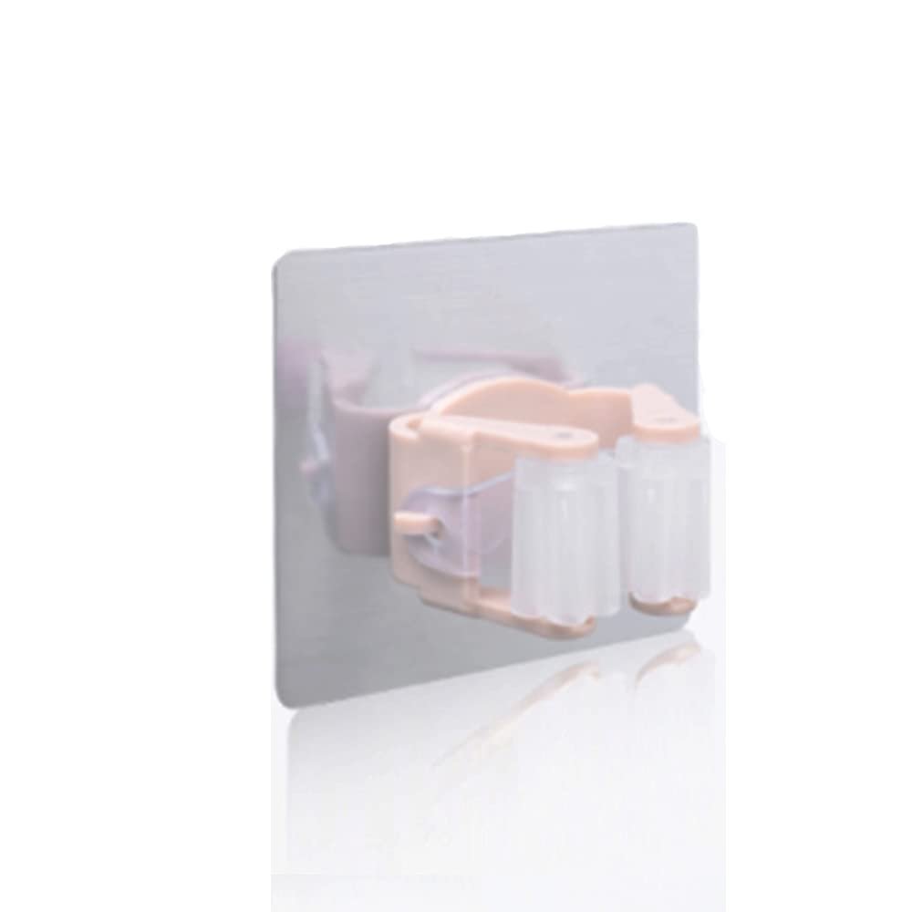 5Pcs Self Adhesive Broom Holder Wall Mounted Mop Organizer Garden Tool No Drilling Sweeping Heavy Duty Hooks Hanger