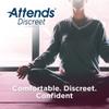 Attends Confidence Discreet Liners (28 Pack) - Adult Disposable Light-Absorbent Bladder Control Pad Liners, 6 in. view 4