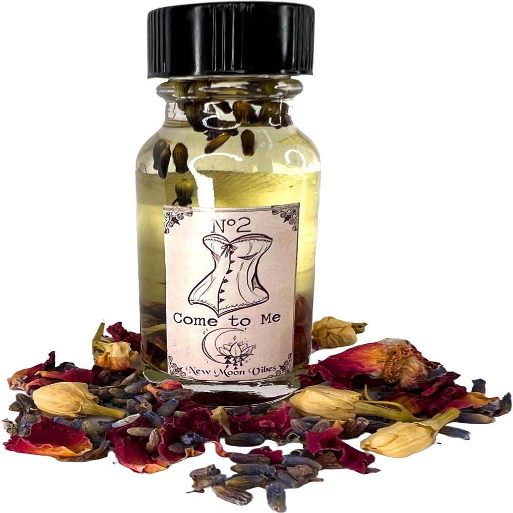 Come to Me Conjure Intention Oil .5 Oz Bottle Pagan Wicca Herbs & Essential Oil Infused Spiritual Manifest Romance Fall in Love of Your Life Attraction Affection Attention Boyfriend Husband