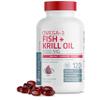 Bronson Omega-3 Fish + Krill Oil 1000 MG EPA DHA Astaxanthin Premium Blend - Joint, Brain & Eye Health - Non GMO, Heavy Metal Tested, 120 Softgels view 3