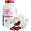 Bronson Omega-3 Fish + Krill Oil 1000 MG EPA DHA Astaxanthin Premium Blend - Joint, Brain & Eye Health - Non GMO, Heavy Metal Tested, 120 Softgels view 4