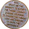 11 Year AA Medallion Reflex Birthday Funfetti Silver Glitter Gold Plated Color Chip view 4