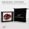 KALIFANO Carnelian Palm Stone with Healing & Calming Effects - AAA Grade High Energy Cornalina Worry Stone with Information Card - Reiki Crystal Used for Courage (Family Owned and Operated) view 2