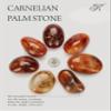 KALIFANO Carnelian Palm Stone with Healing & Calming Effects - AAA Grade High Energy Cornalina Worry Stone with Information Card - Reiki Crystal Used for Courage (Family Owned and Operated) view 4