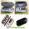 MUDOR 2 in 1 Contact Lens & Glasses Case, Double Sided Travel Kit with Remover Tool, Tweezers, Dual Use Design (Black) view 2