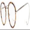 Sunglass Museum Round Reading Glasses With Cable Temples (Tortoiseshell and Gold, 2.50) view 1