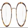 Sunglass Museum Round Reading Glasses With Cable Temples (Tortoiseshell and Gold, 2.50) view 2