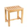 WL-ZZZ Shower/Bath Stools Wooden Shower Seat Bench 4 Legs Spa Bathing Stool Change Shoes Stool for Elderly/Disabled Bathroom Anti-Slip Chair for Shower Multi-Function Pedal Stool view 1