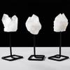 HXSCOO 1PC Natural Raw Quartz Clear Crystal Cluster Healing Stones Crystal Point Specimen Table Support Accessories (Color : Clear Quartz) view 4
