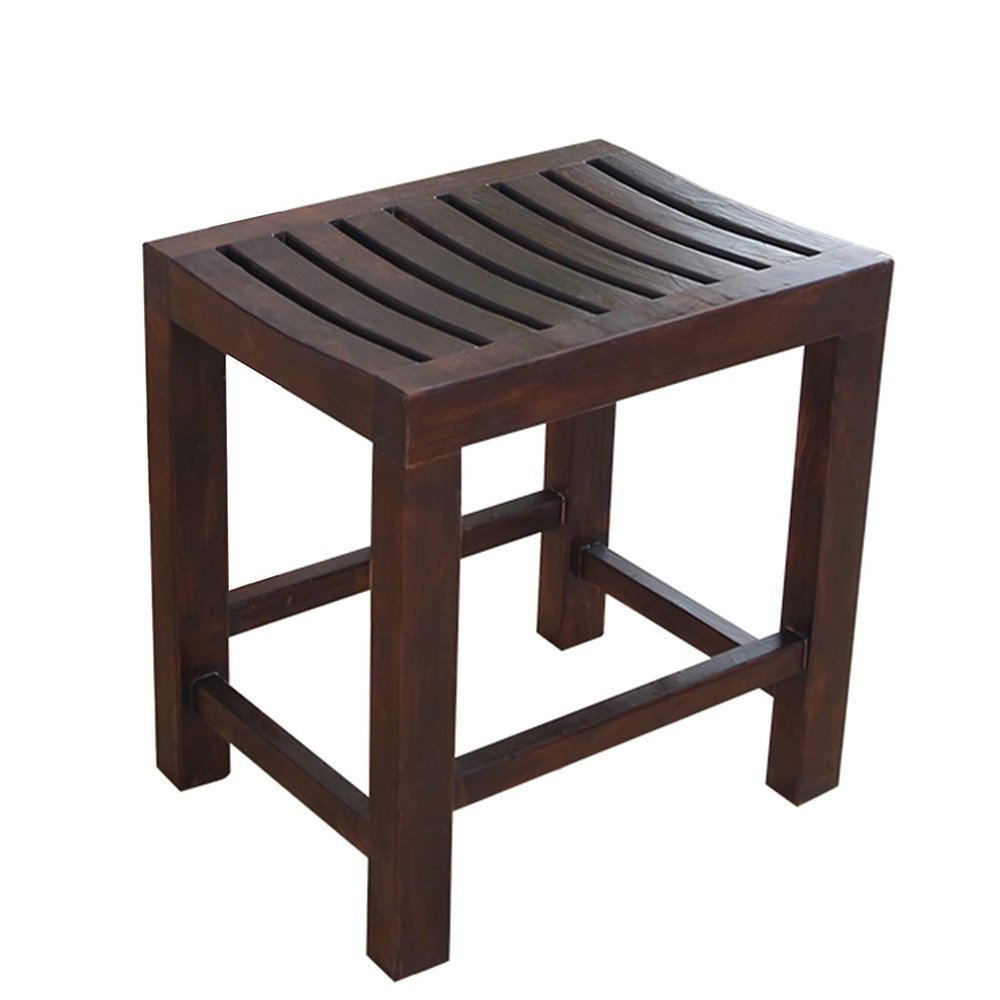WL-ZZZ Wood Shower Bench, Bath Chair Anti-Slip Bathtub Seat Stool for Elderly Handicap | Walnut Bathtub Shower Stools for Bathroom Spa Bathing Seat Bench, Max 250kg