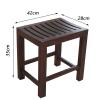WL-ZZZ Wood Shower Bench, Bath Chair Anti-Slip Bathtub Seat Stool for Elderly Handicap | Walnut Bathtub Shower Stools for Bathroom Spa Bathing Seat Bench, Max 250kg view 2