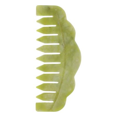 1pc Natural Jade Hair Comb for Women Lightweight Massage Tool for All Hair Birthday Present Smooth Surface for Easy Handling
