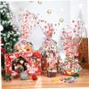 NUOBESTY 2. 5 Mil Christmas Clear Cellophane Wrap Roll|3000cm Long X 40cm Wide|Christmas Designs for, Baskets, Candys, Crafts, Treats, Wrapping view 4