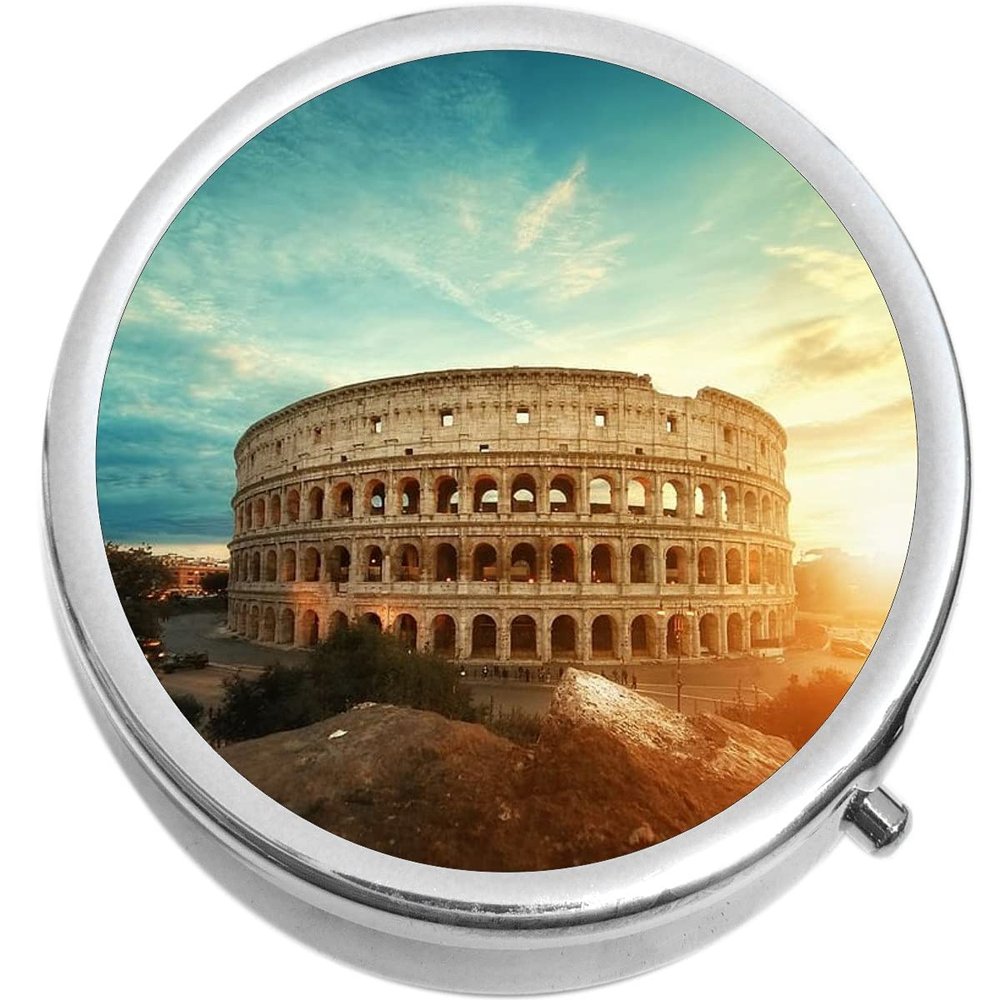 Acropolis of Athens Medicine Vitamin Pill Box