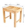 WL-ZZZ Shower/Bathing Stools Wooden Bath Seat Bench for Bathroom Curved Design Waterproof Bathtub Spa Chair for Elderly Disabled Anti-Slip, 250kg Capacity, High 45cm view 2