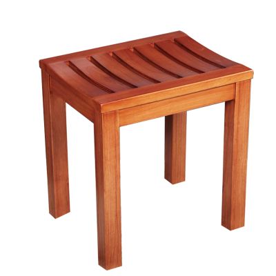 WL-ZZZ Wooden Shower/Bathing Stools Waterproof Bathroom Stool for Elderly Bath Chair | Anti-Slip Wood Seat Bench for Bathtub Sauna Curved Design 250KG Capacity
