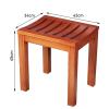 WL-ZZZ Wooden Shower/Bathing Stools Waterproof Bathroom Stool for Elderly Bath Chair | Anti-Slip Wood Seat Bench for Bathtub Sauna Curved Design 250KG Capacity view 2