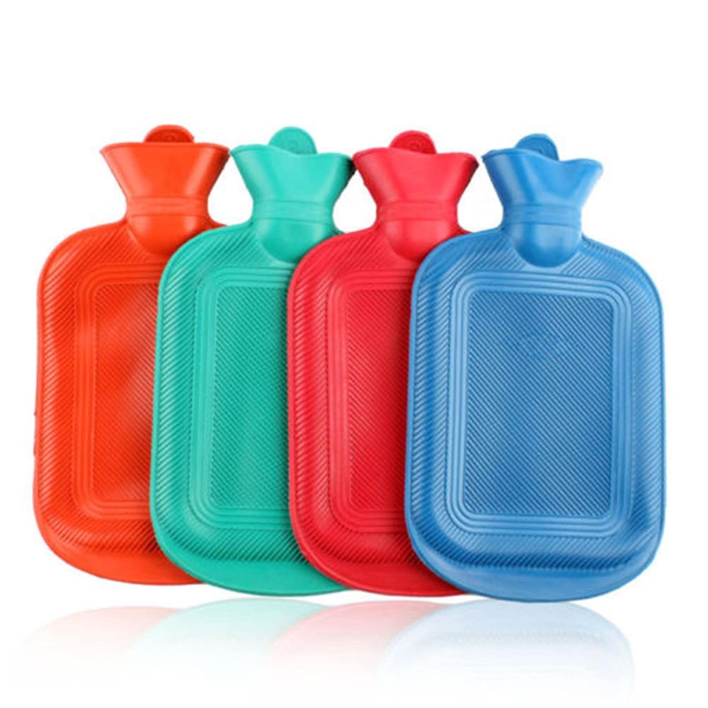 DAIHUI Rubber Hot Water Bottle Hot Water Bag for Pain Relief Hot Compress Sore Muscles (Size 3)