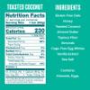 Over Easy Toasted Coconut Soft and Chewy Oatmeal Breakfast Bars - Granola and Protein Bars - 12 Energy Snack Bars - Clean, Gluten Free, Dairy Free, Soy Free and Kosher view 2