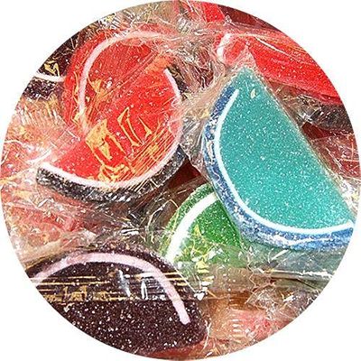 Assorted Fruit Jelly Slices - Bulk Bags (Assorted Fruit Slices, 1 LB)