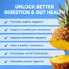 Clinical Effects Digestive Enzymes with Makzyme-Pro - Gut Health Enzyme and Probiotic Supplement to Support Digestion, Nutrient Absorption, Digestive Comfort - 60 Vegan Supplement Capsules - USA Made view 3