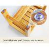 WL-ZZZ Square Shower Seat Bench Wooden Bath Chair for Bathroom | Bathing Stool with Non-Slip Feets for Indoor and Outdoor Perfect for Elderly Disabled Use view 4
