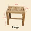 WL-ZZZ Wood Shower Seat Bench for Adult/Elderly/Disabled | Waterproof Bathroom Stool for Indoor and Outdoor Wooden Non-Slip Bath Chair Shower Stool Bathtub Spa Stool view 2