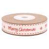 ARTIBETTER 1 Roll 10 Meters Christmas Ribbon Gift Wrapping Ribbon Cotton Merry Christmas Pattern Ribbon for Bouquet Wreath Gift Wrapping view 1