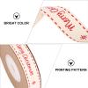 ARTIBETTER 1 Roll 10 Meters Christmas Ribbon Gift Wrapping Ribbon Cotton Merry Christmas Pattern Ribbon for Bouquet Wreath Gift Wrapping view 3