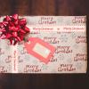 ARTIBETTER 1 Roll 10 Meters Christmas Ribbon Gift Wrapping Ribbon Cotton Merry Christmas Pattern Ribbon for Bouquet Wreath Gift Wrapping view 4