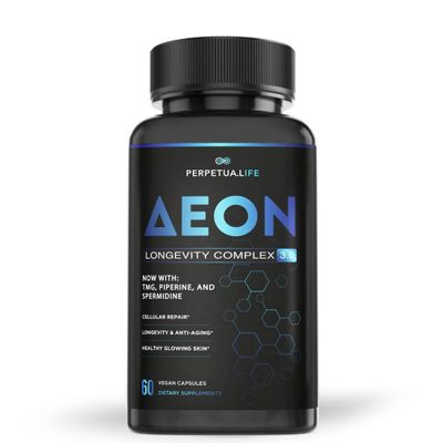AEON Liposomal NAD+ Longevity Complex, with NAD+, NR, Resveratrol, Quercetin, Fisetin, L Theanine, TMG, EGCG, Spermidine, Astragalus, Anti-Aging Supplement, Vegan, 60 Capsules