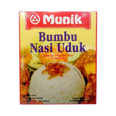 Munik Bumbu Nasi Uduk (Jakarta Fragrant Rice Seasoning) - 2.4oz (68g) (Pack of 3)