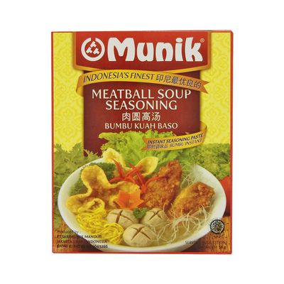 Munik Bumbu Kuah Bakso (Meatball Soup Seasoning) - 2.05oz (58g) (pack of 6)